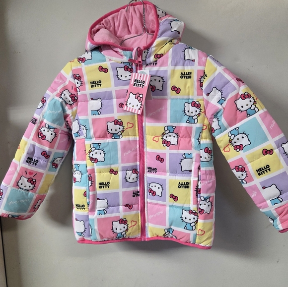 Hello Kitty Colorful Puffer Reversible Jacket - Picture 2 of 5